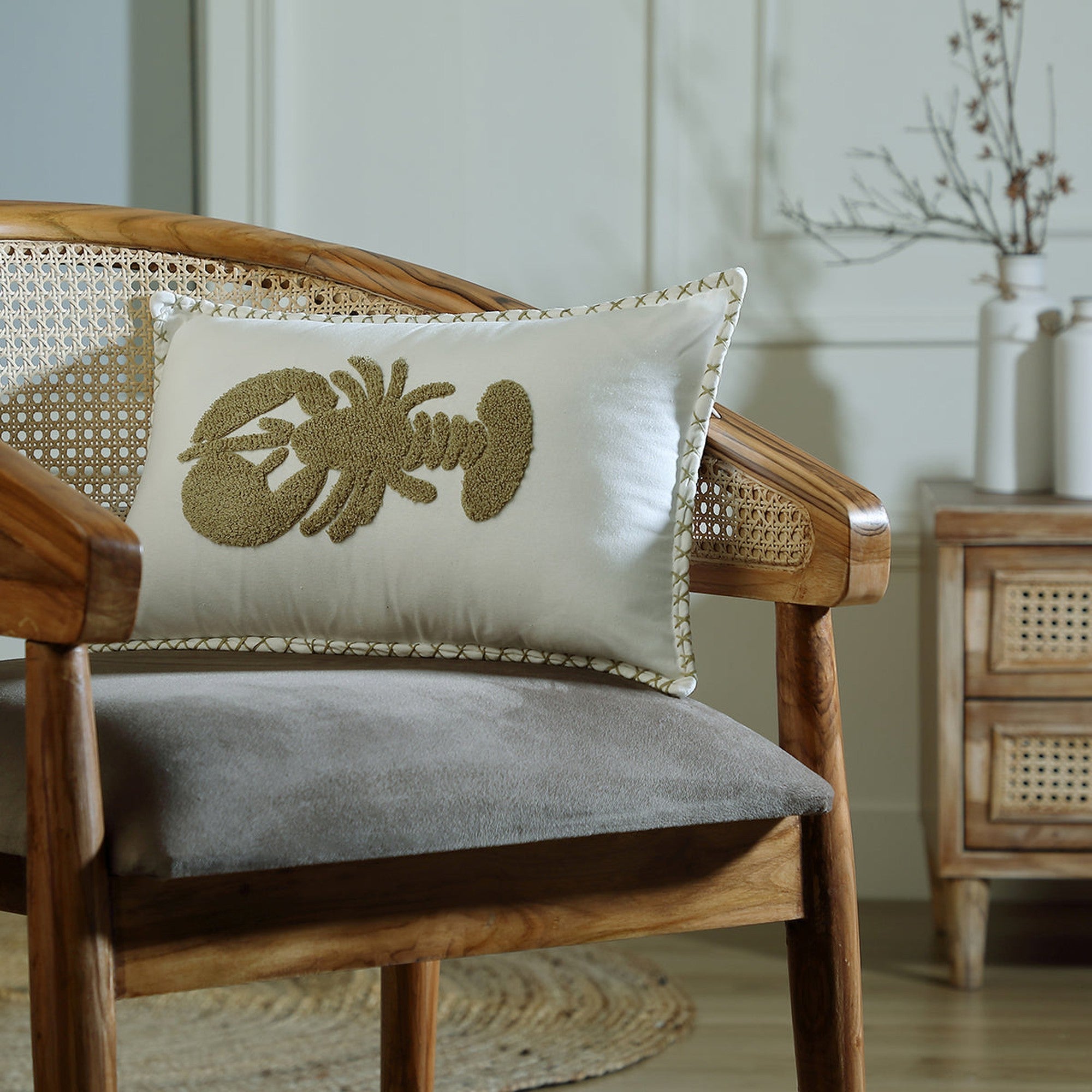 Lobster - Housse De Coussin - Sable