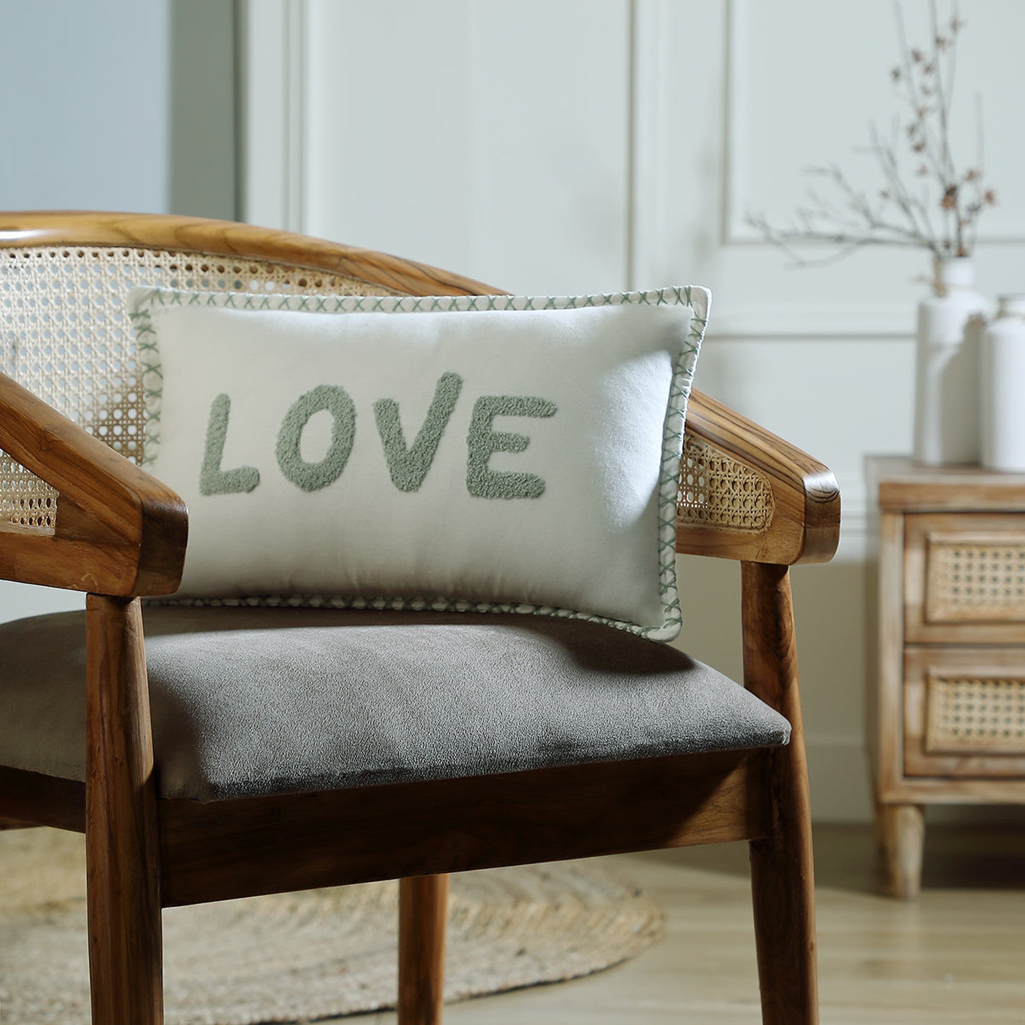 Xlove - Housse De Coussin - Bleu Glacier