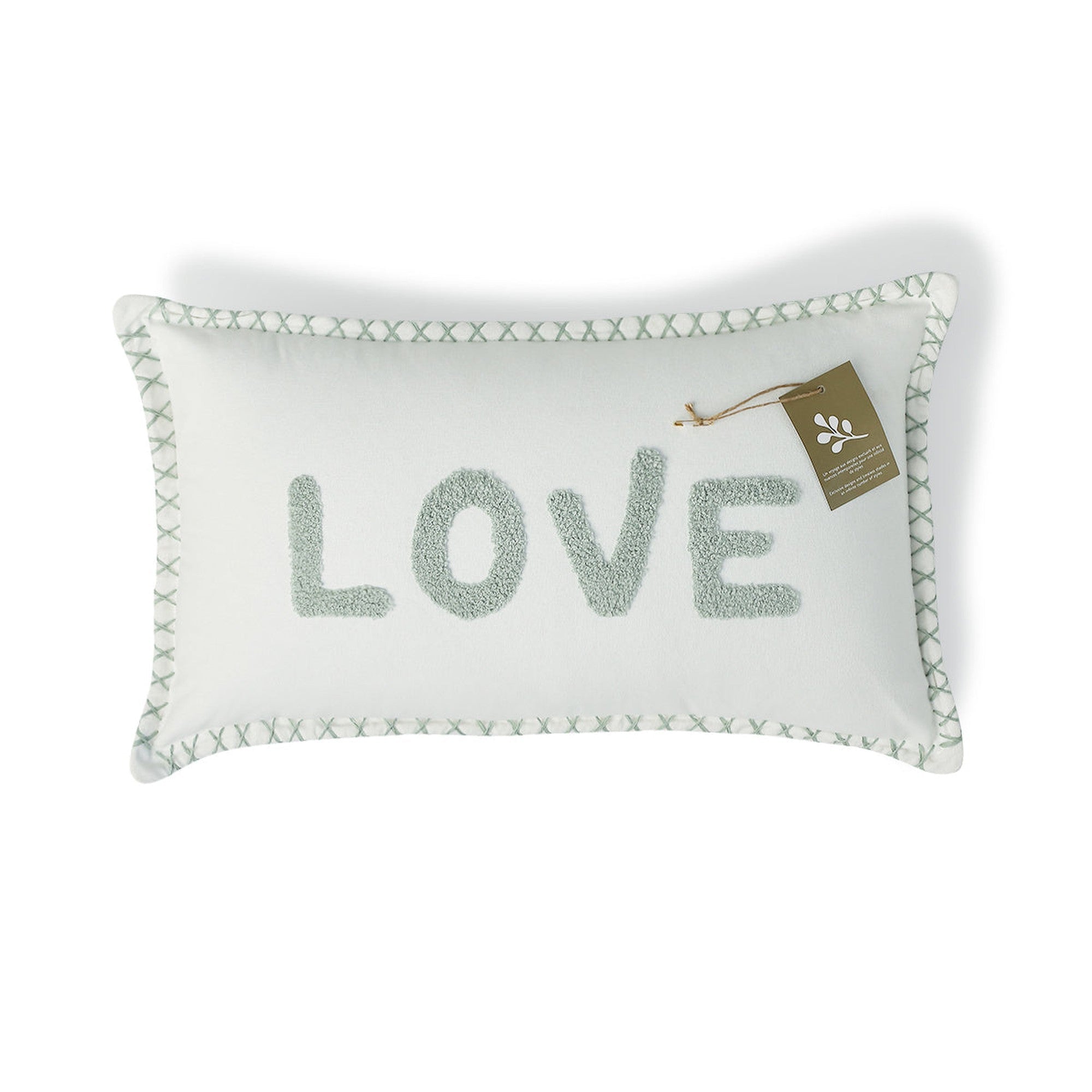 Xlove - Housse De Coussin - Bleu Glacier