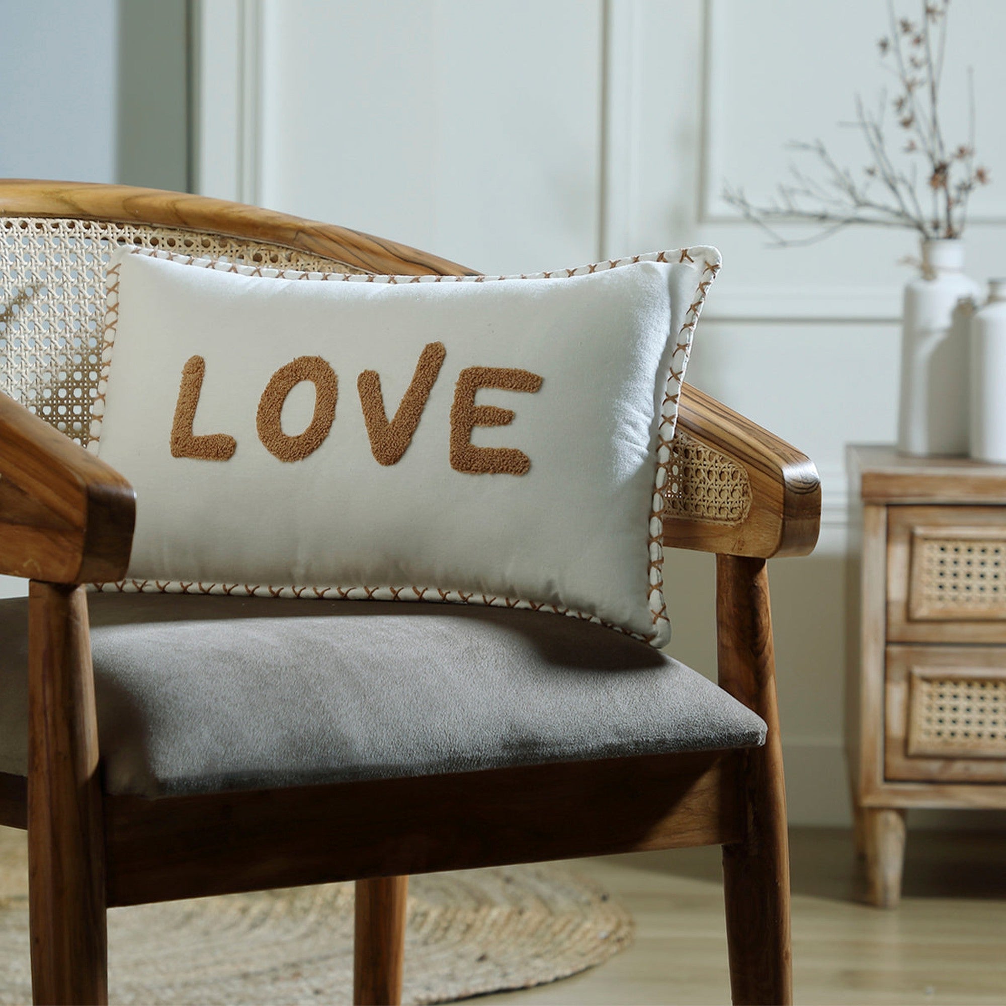 Xlove - Housse De Coussin - Terre De Sienne