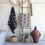 Homard - Fouta Jacquard - Bleu Marine