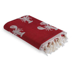 Homard - Fouta Jacquard - Rouge