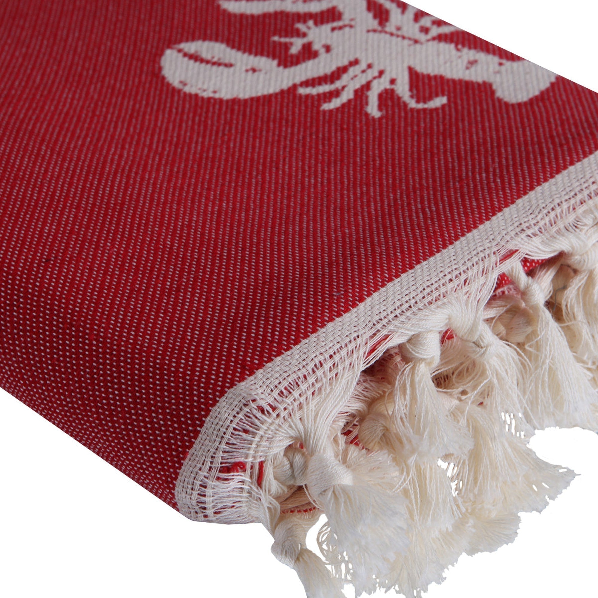 Homard - Fouta Jacquard - Rouge