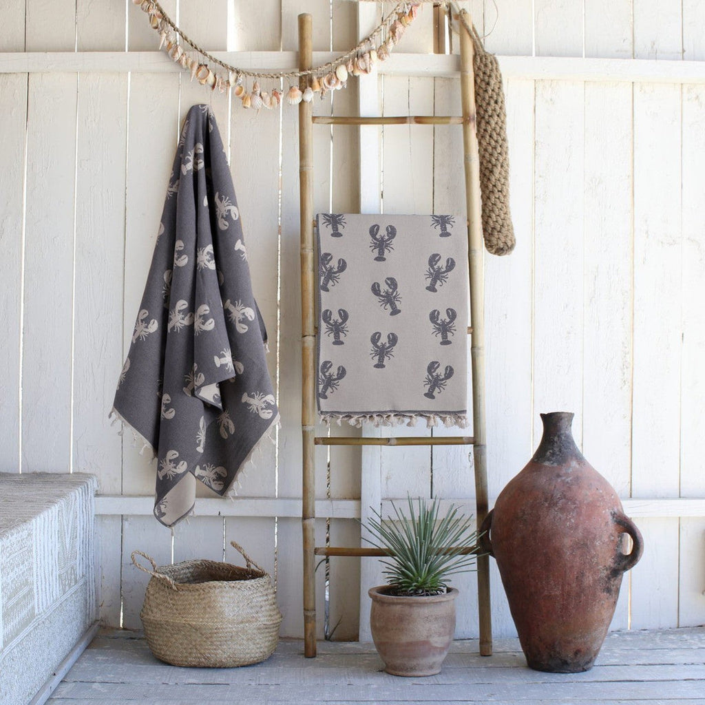 Homard - Fouta Jacquard - Gris Moyen