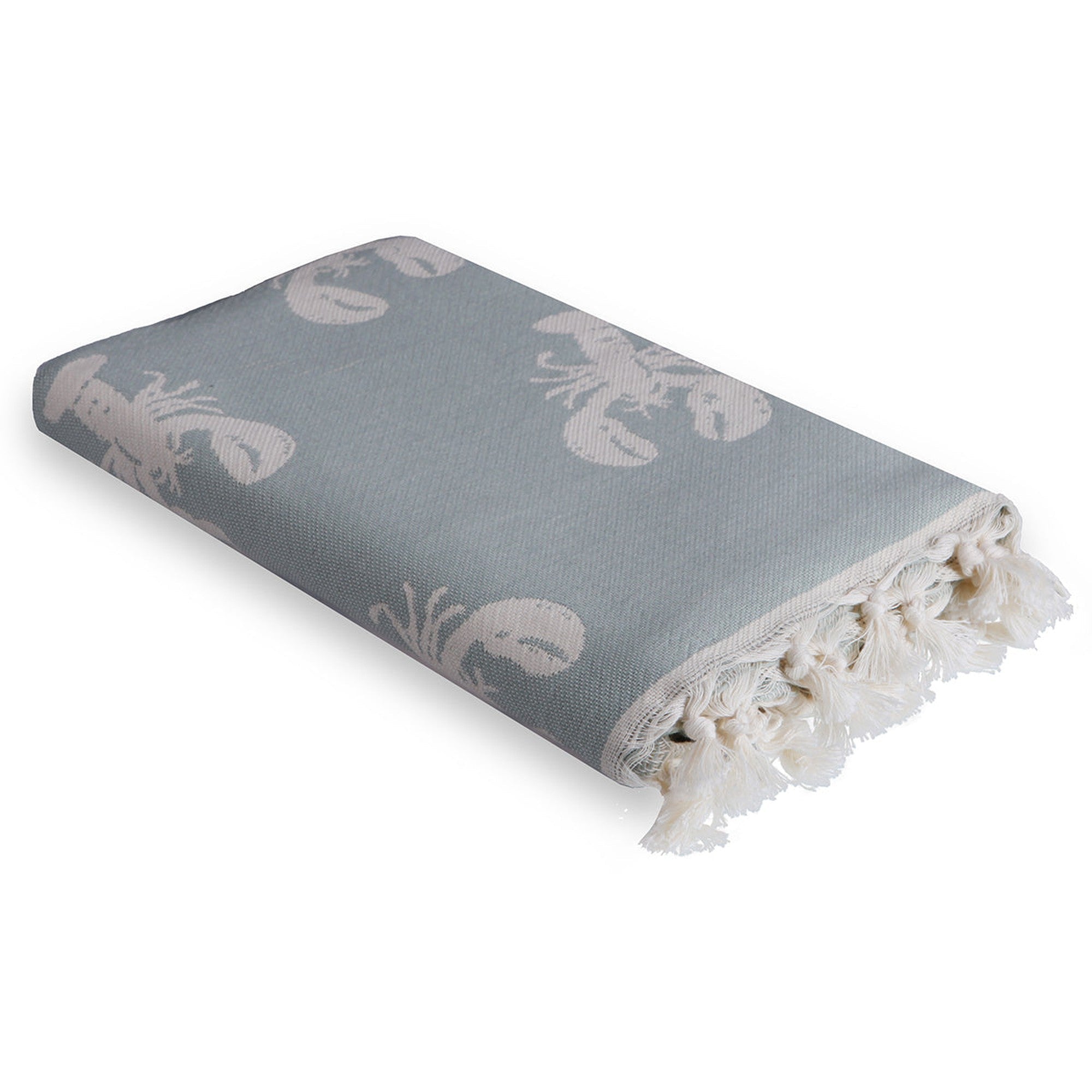 Homard - Fouta Jacquard - Vert D'Eau