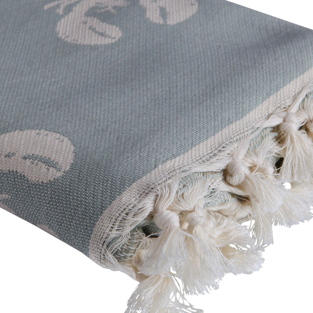 Homard - Fouta Jacquard - Vert D'Eau