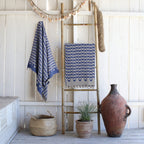 Cabana - Fouta Jacquard - Bleu Grec