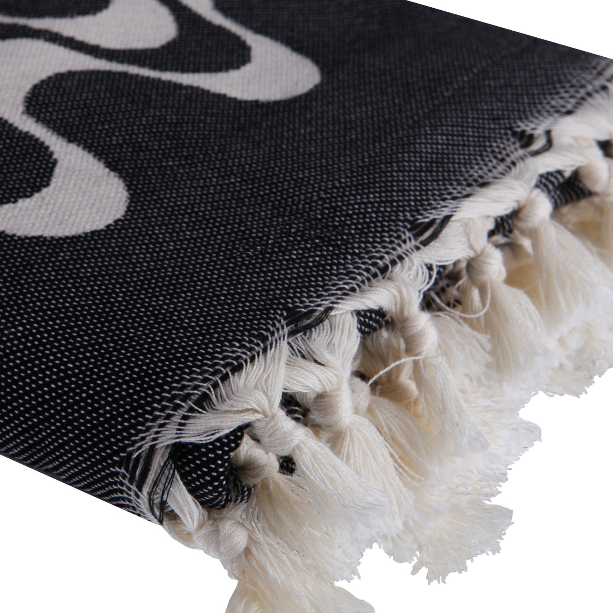 Cabana - Fouta Jacquard - Noir
