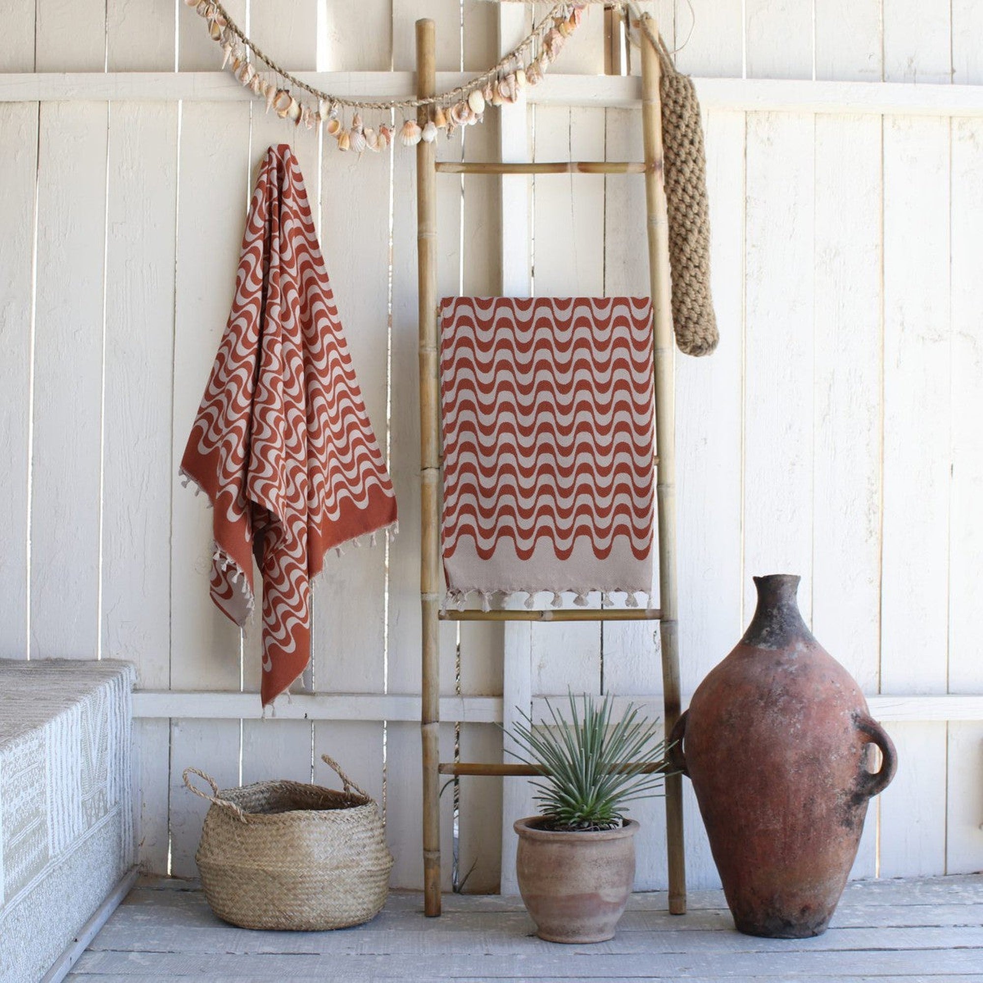 Cabana - Fouta Jacquard - Terracotta