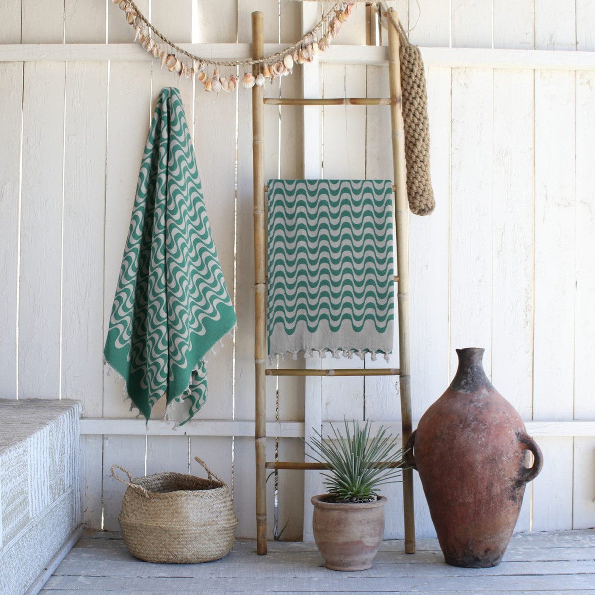 Cabana - Fouta Jacquard - Vert Brésil