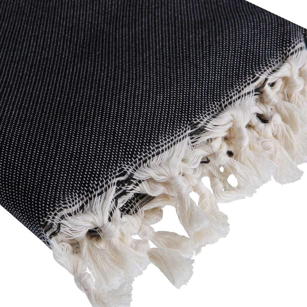 Palmier - Fouta Jacquard - Noir
