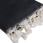 Palmier - Fouta Jacquard - Noir