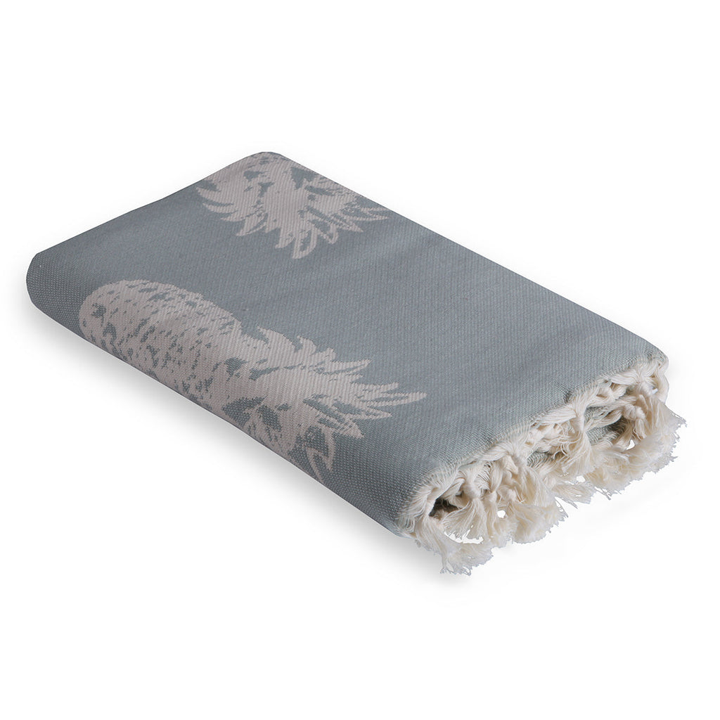 Ananas - Fouta Jacquard - Vert D'Eau