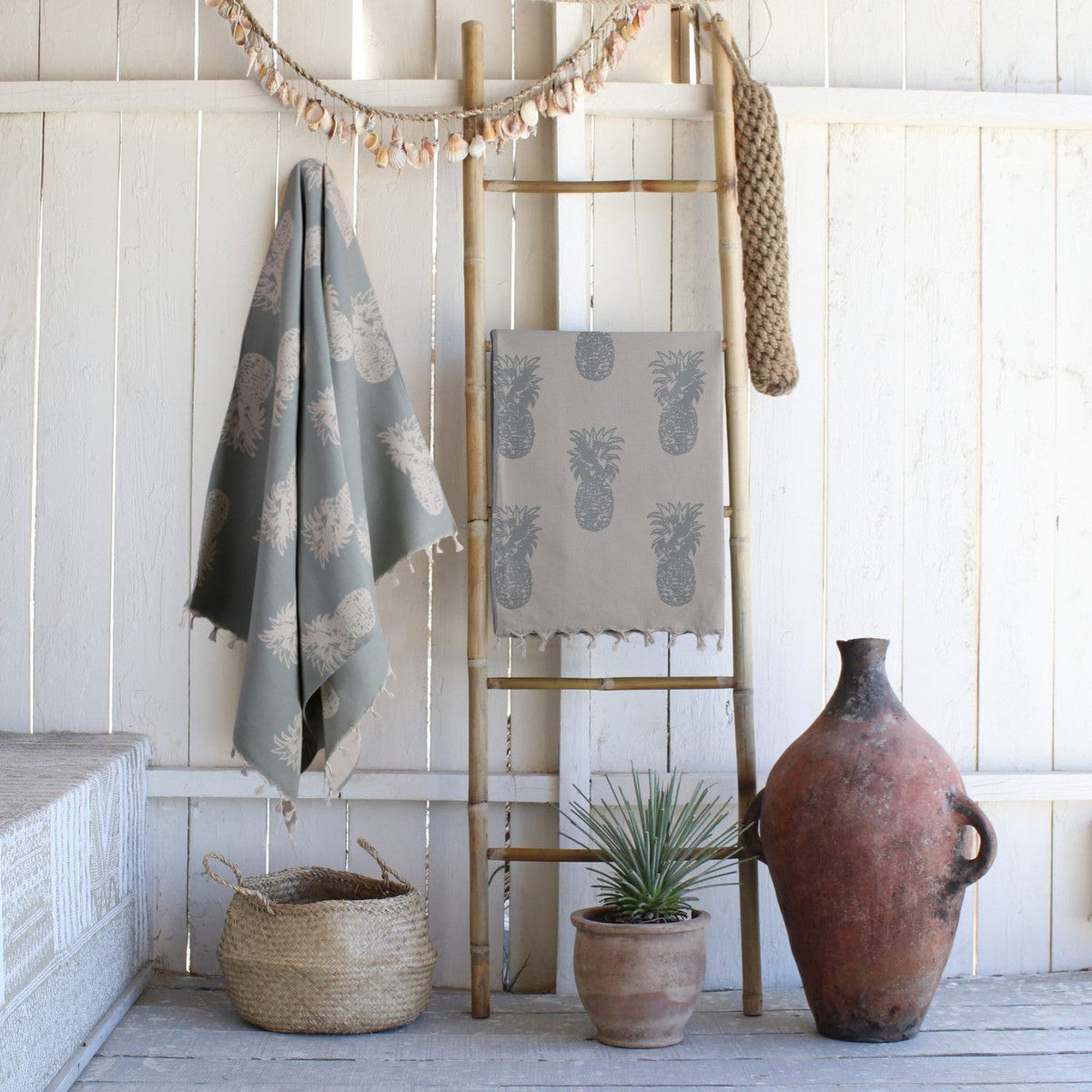 Ananas - Fouta Jacquard - Vert D'Eau