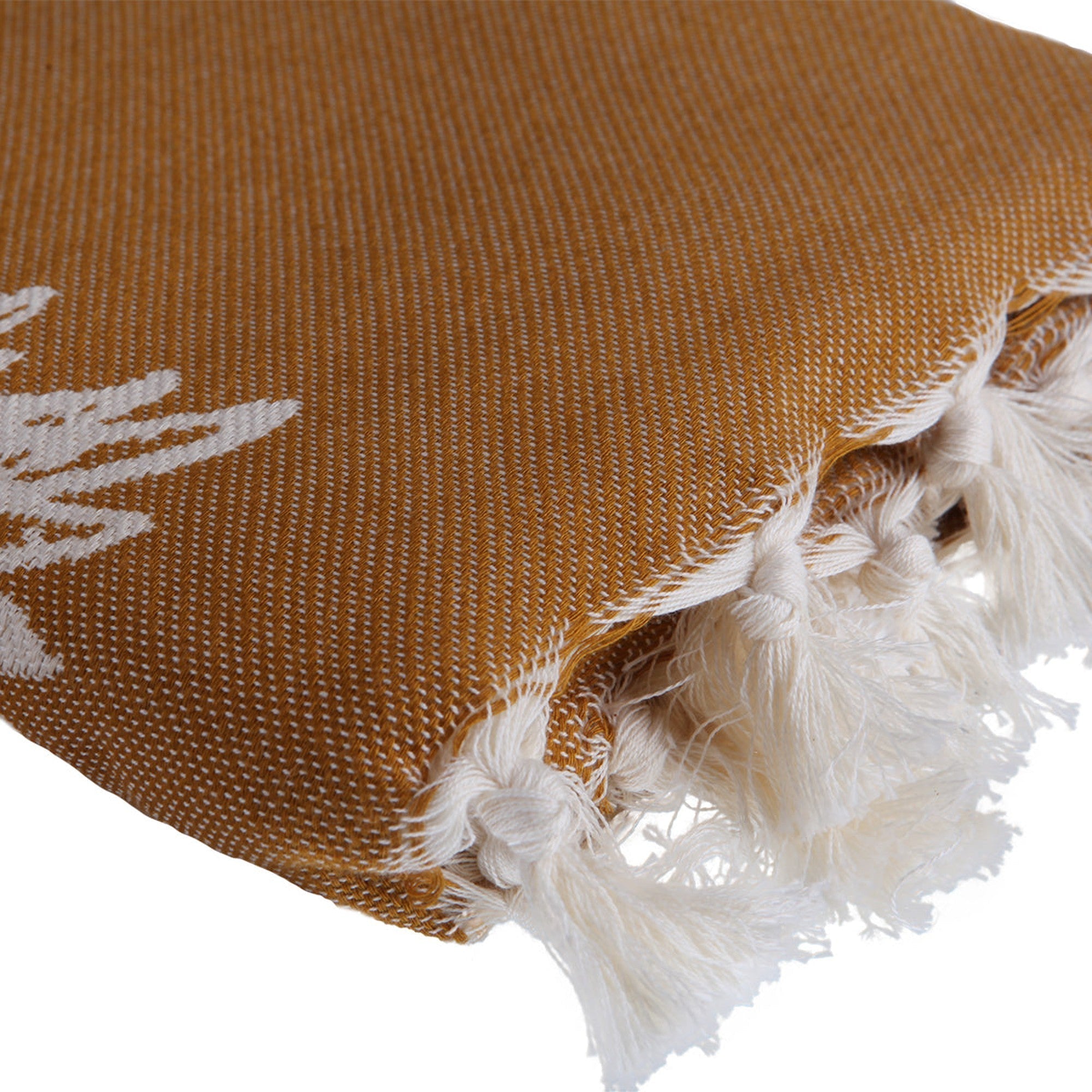 Ananas - Fouta Jacquard - Jaune Moutarde