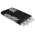 Ananas - Fouta Jacquard - Noir