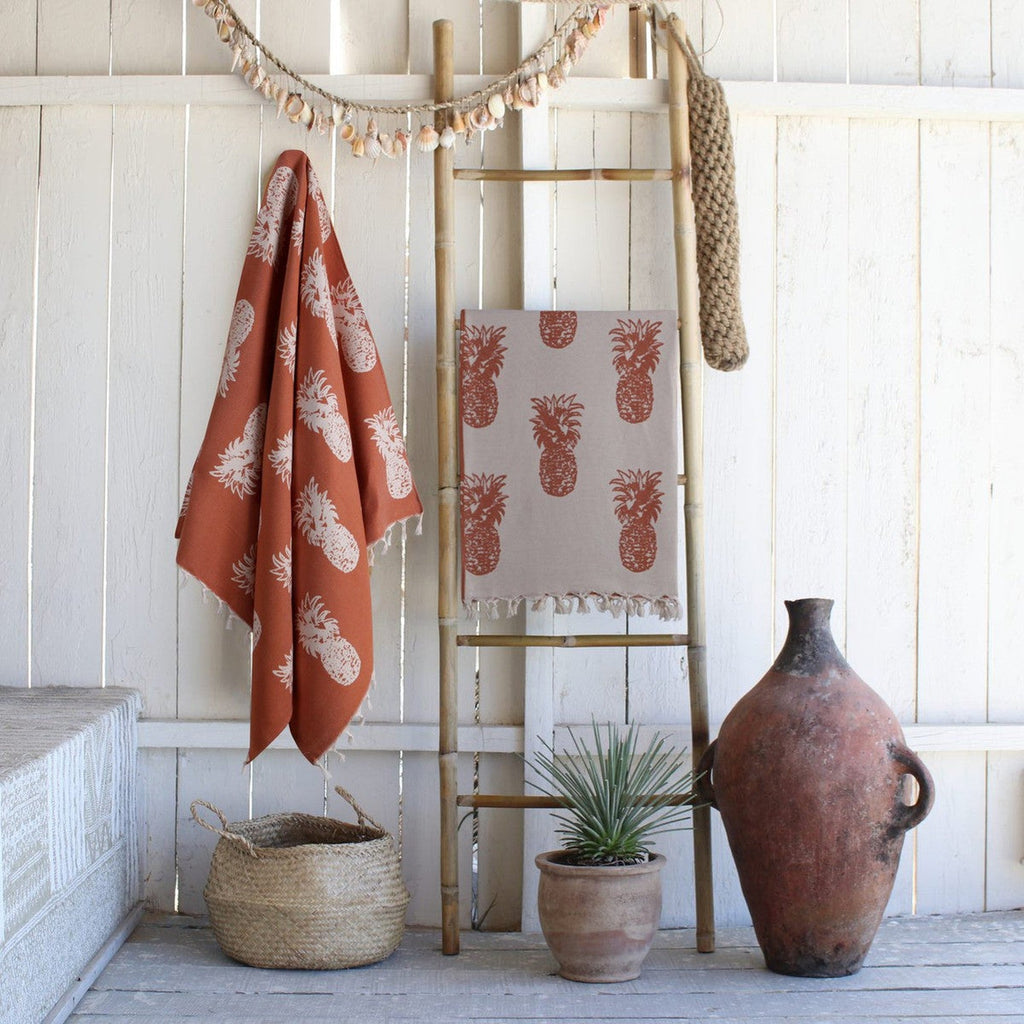 Ananas - Fouta Jacquard - Terracotta