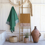 Ibiza - Fouta Nid D'Abeille - Vert Brésil