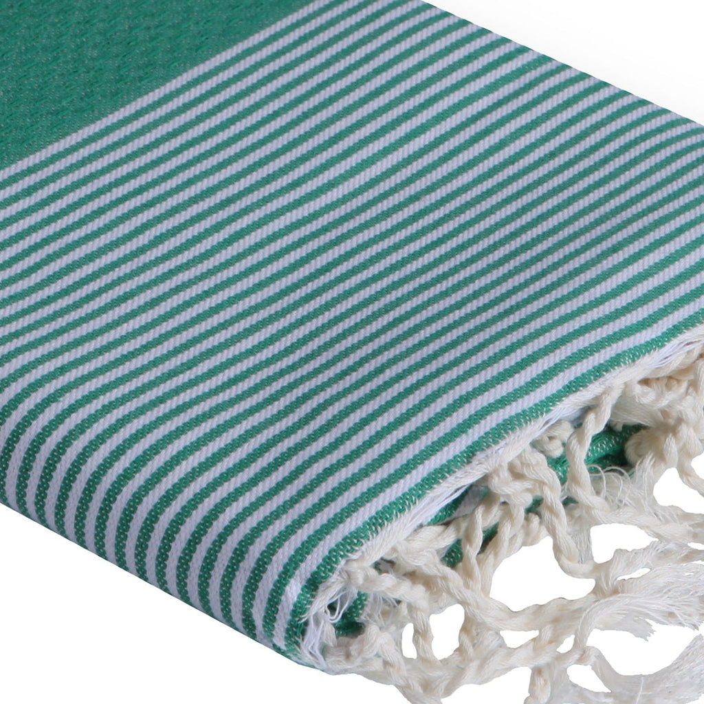 Ibiza - Fouta Nid D'Abeille - Vert Brésil