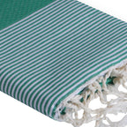 Ibiza - Fouta Nid D'Abeille - Vert Brésil