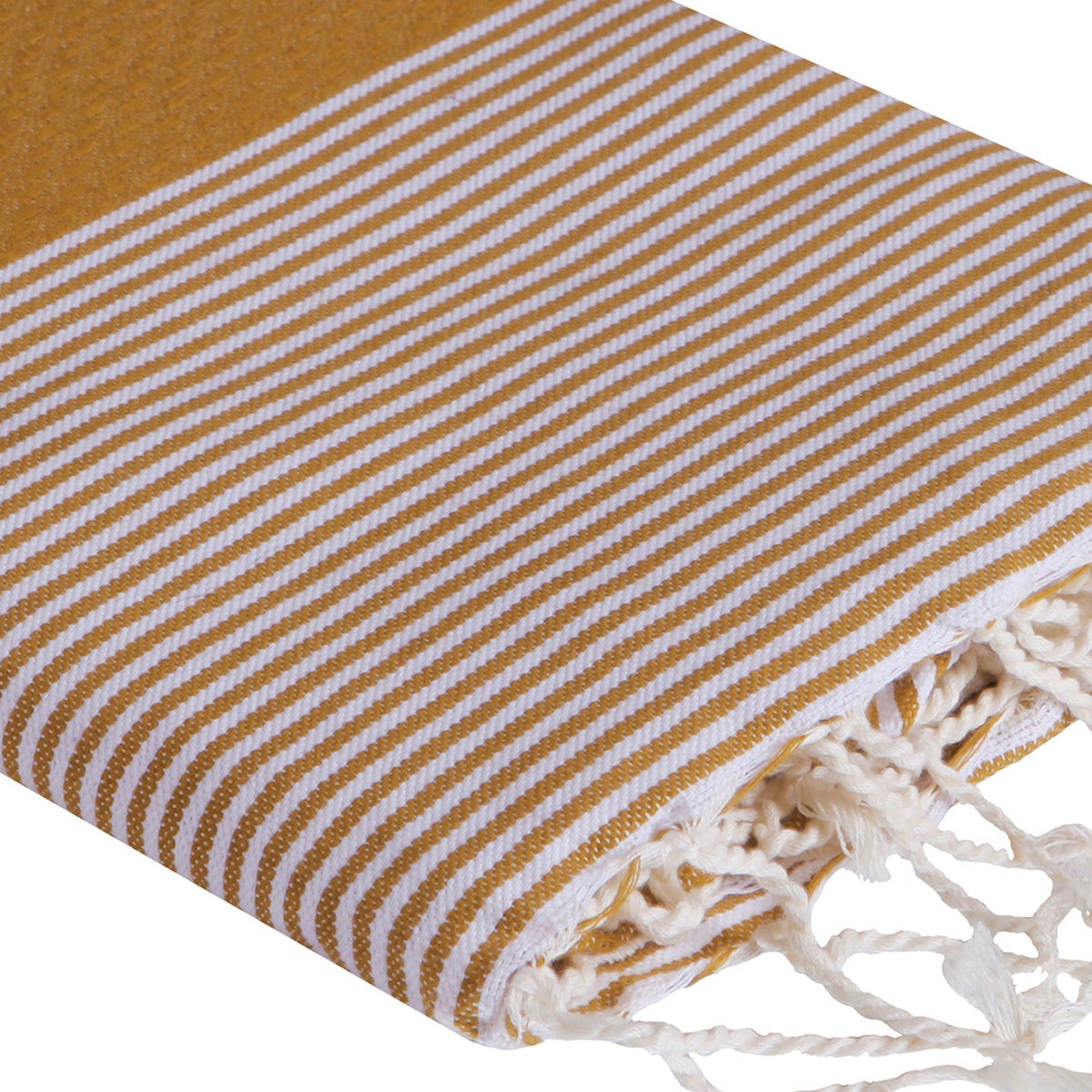 Ibiza - Fouta Nid D'Abeille - Jaune Moutarde