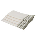 Mahdia - Lot De 4 Serviettes De Table - Blanc/Vert Olive