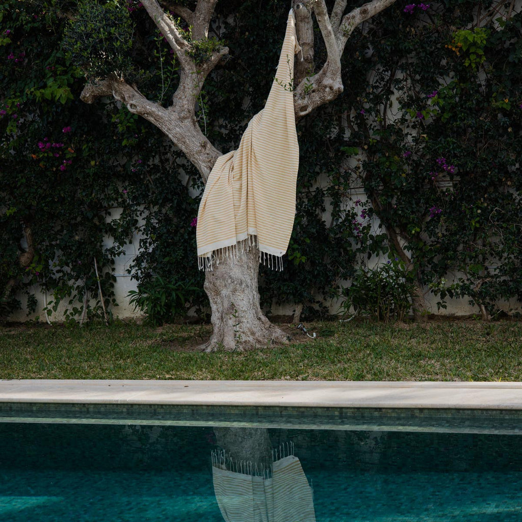 Hossegor - Fouta Xxl - Jaune Moutarde