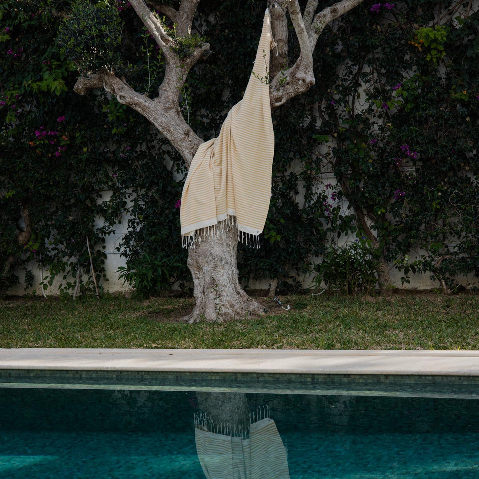 Hossegor - Fouta Xxl - Jaune Moutarde