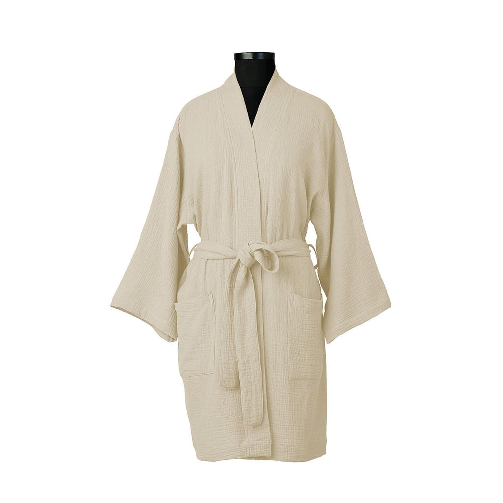 Carla - Peignoir Kimono - Sable