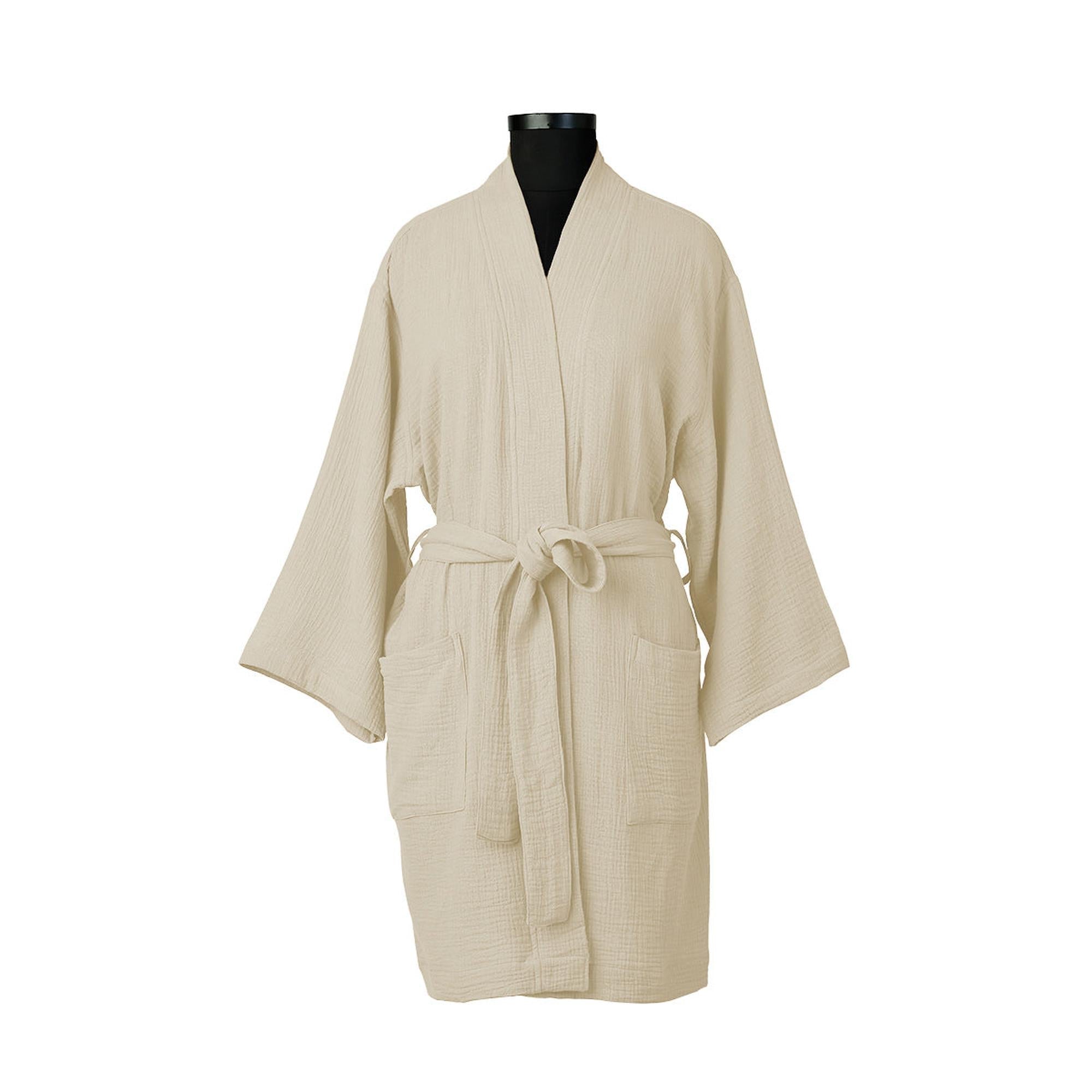 Carla - Peignoir Kimono - Sable