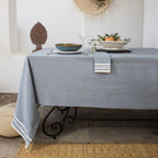 Mahdia - Lot De 4 Serviettes De Table - Bleu Jean