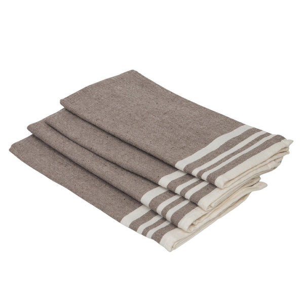 Mahdia - Lot De 4 Serviettes De Table - Taupe