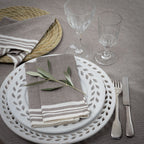 Mahdia - Lot De 4 Serviettes De Table - Taupe