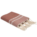 Sienna - Fouta Jacquard - Rouge Tomette