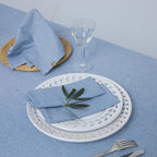 Colette - Lot De 4 Serviettes De Table - Bleu Grec