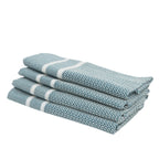 Sienna - Lot De 4 Serviettes De Table - Bleu Pétrole