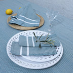 Sienna - Lot De 4 Serviettes De Table - Bleu Pétrole
