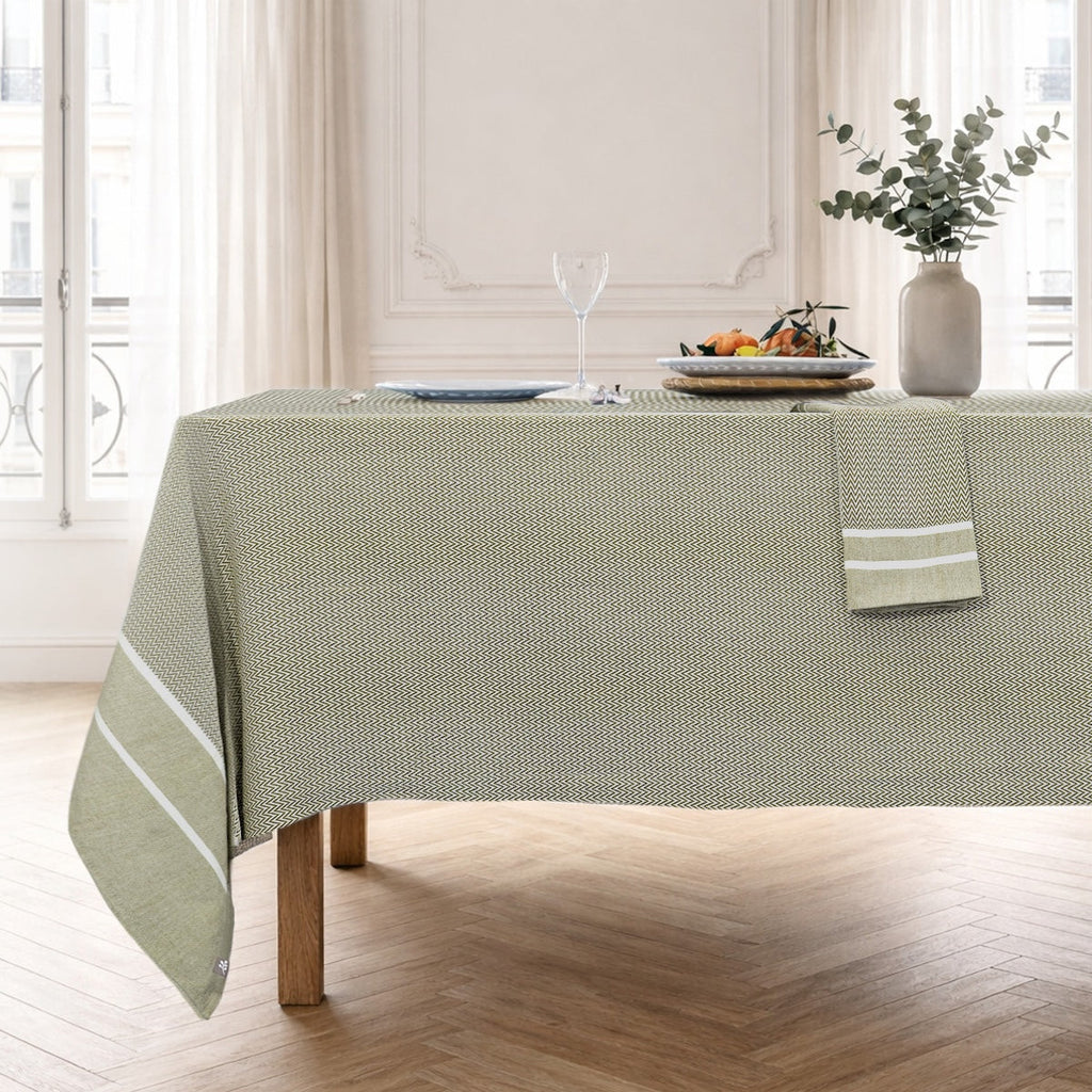 Sienna - Lot De 4 Serviettes De Table - Vert Olive
