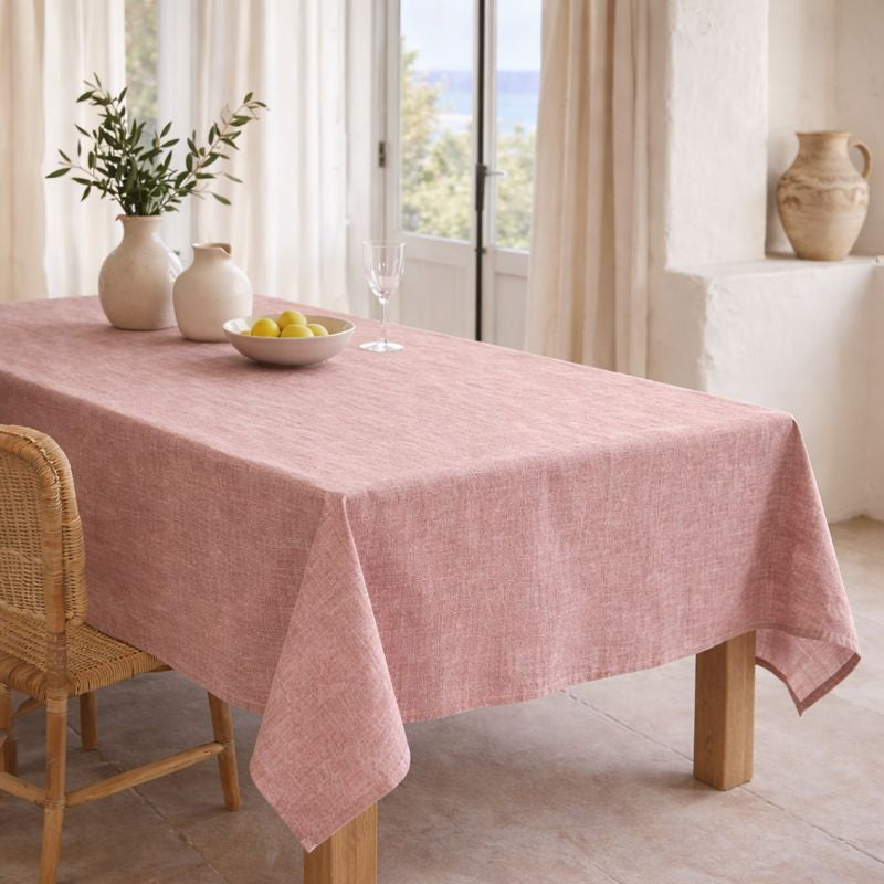 Colette - Nappe + 4 Serviettes - Rouge Tomette
