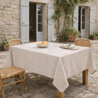 Colette - Nappe + 4 Serviettes - Taupe Clair
