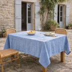 Colette - Nappe + 4 Serviettes - Bleu Grec