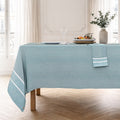 Sienna - Nappe + 10 Serviettes - Bleu Pétrole