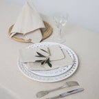 Colette - Nappe + 10 Serviettes - Taupe Clair