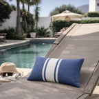 St Tropez - Coussin De Plage - Bleu Jean