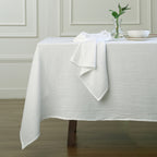Alma - Lot De 4 Serviettes De Table - Blanc