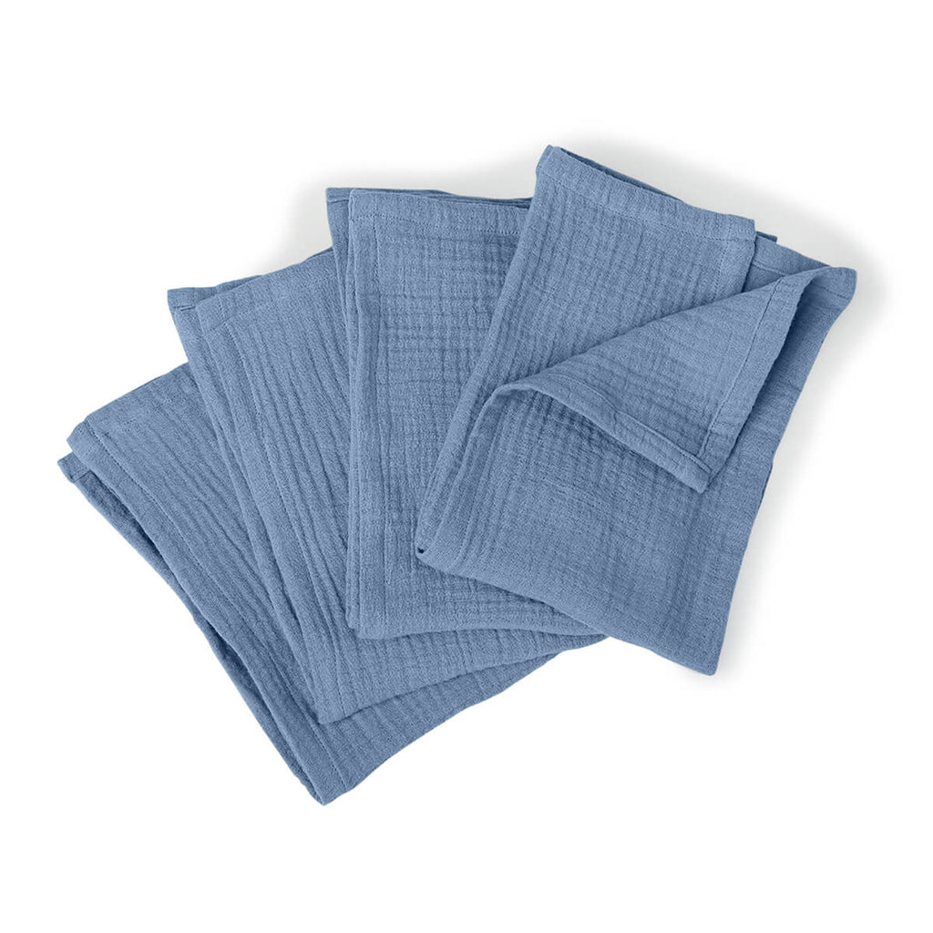 Alma - Lot De 4 Serviettes De Table - Bleu