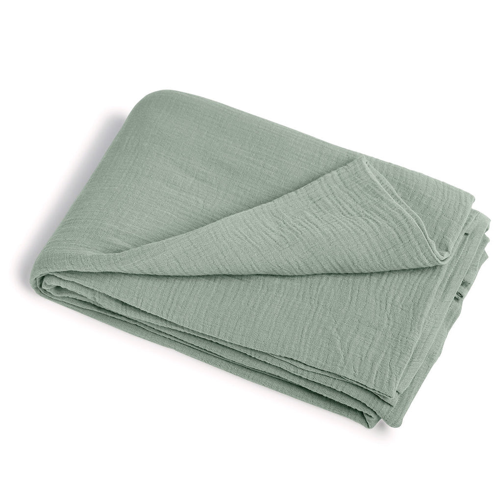 Alma - Nappe + 4 Serviettes - Vert Céladon