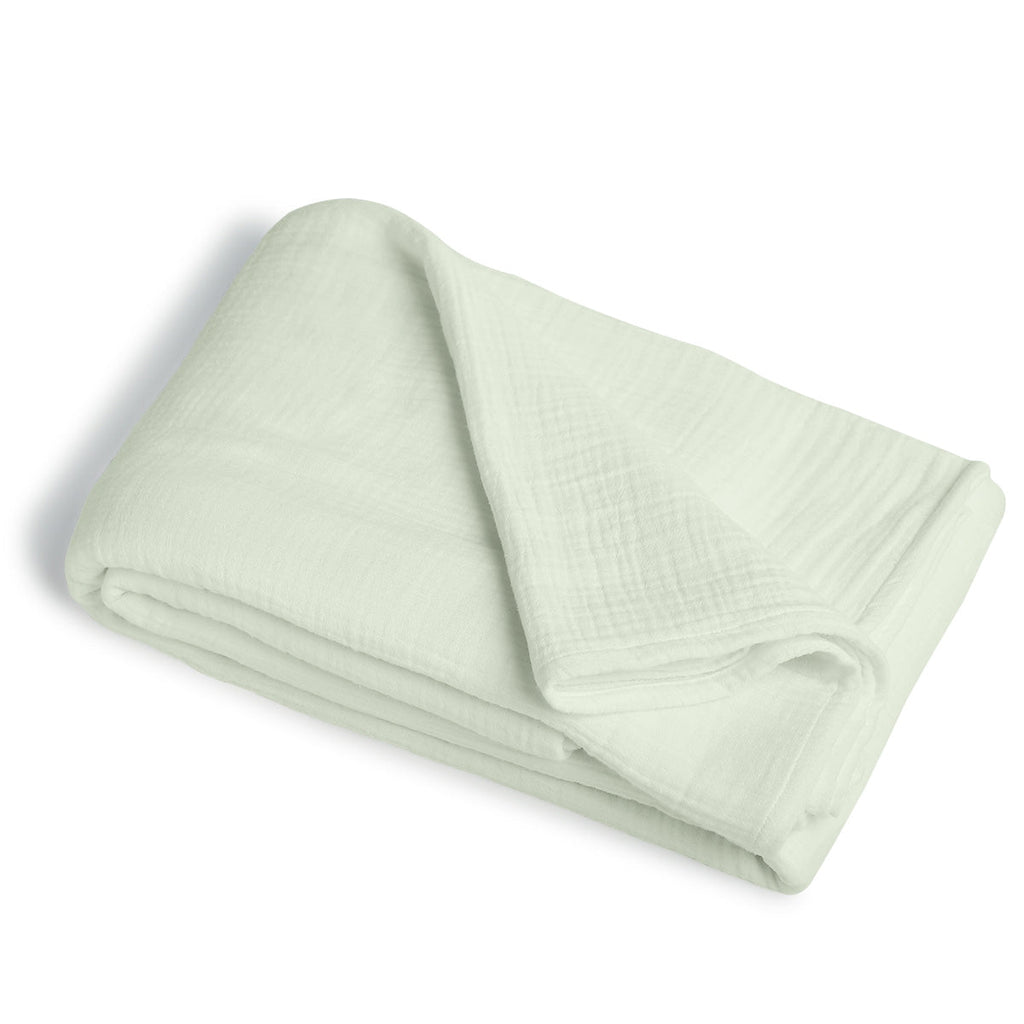 Alma - Nappe + 4 Serviettes - Vert Amande