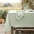 Alma - Nappe + 8 Serviettes - Vert Amande