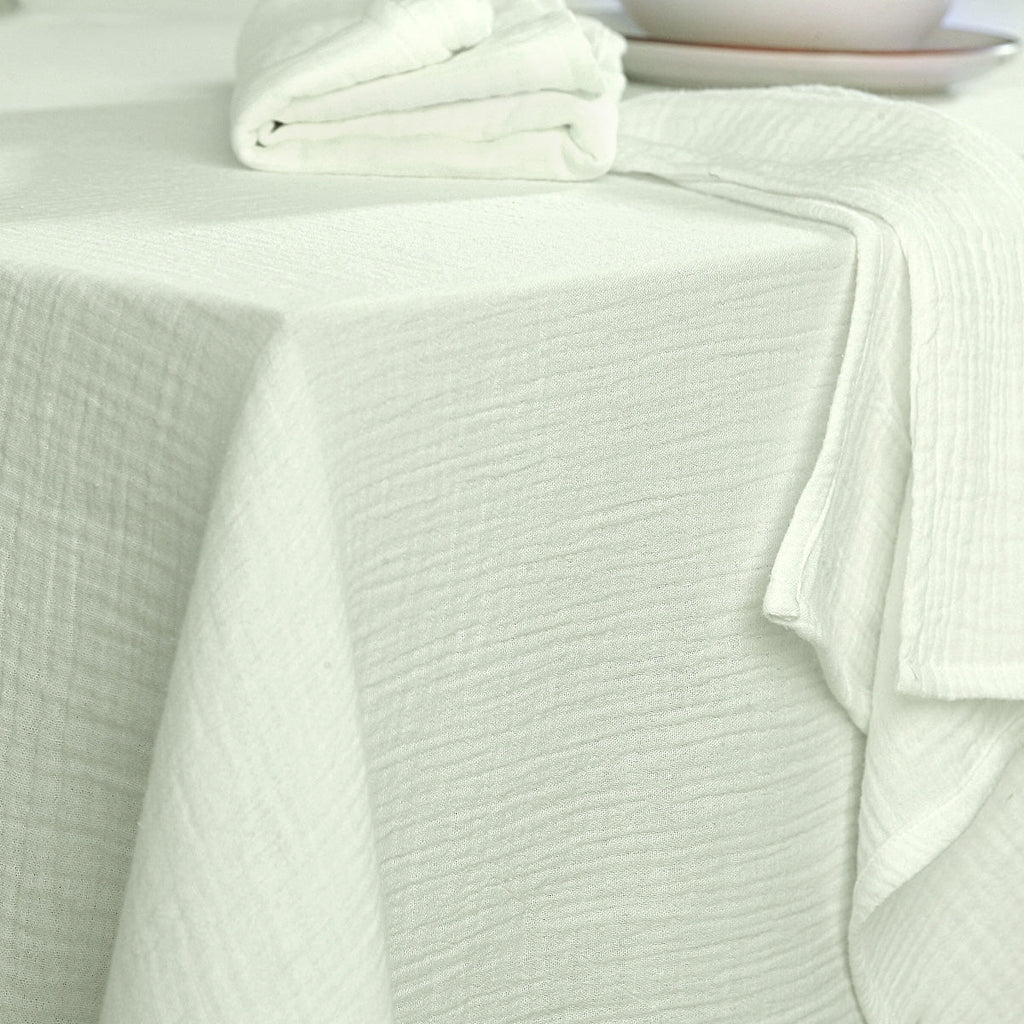 Alma - Nappe + 8 Serviettes - Vert Amande